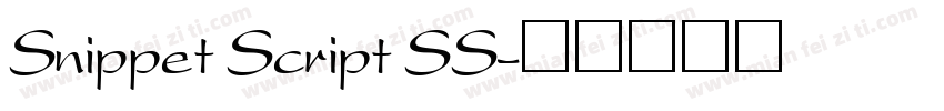 Snippet Script SS字体转换